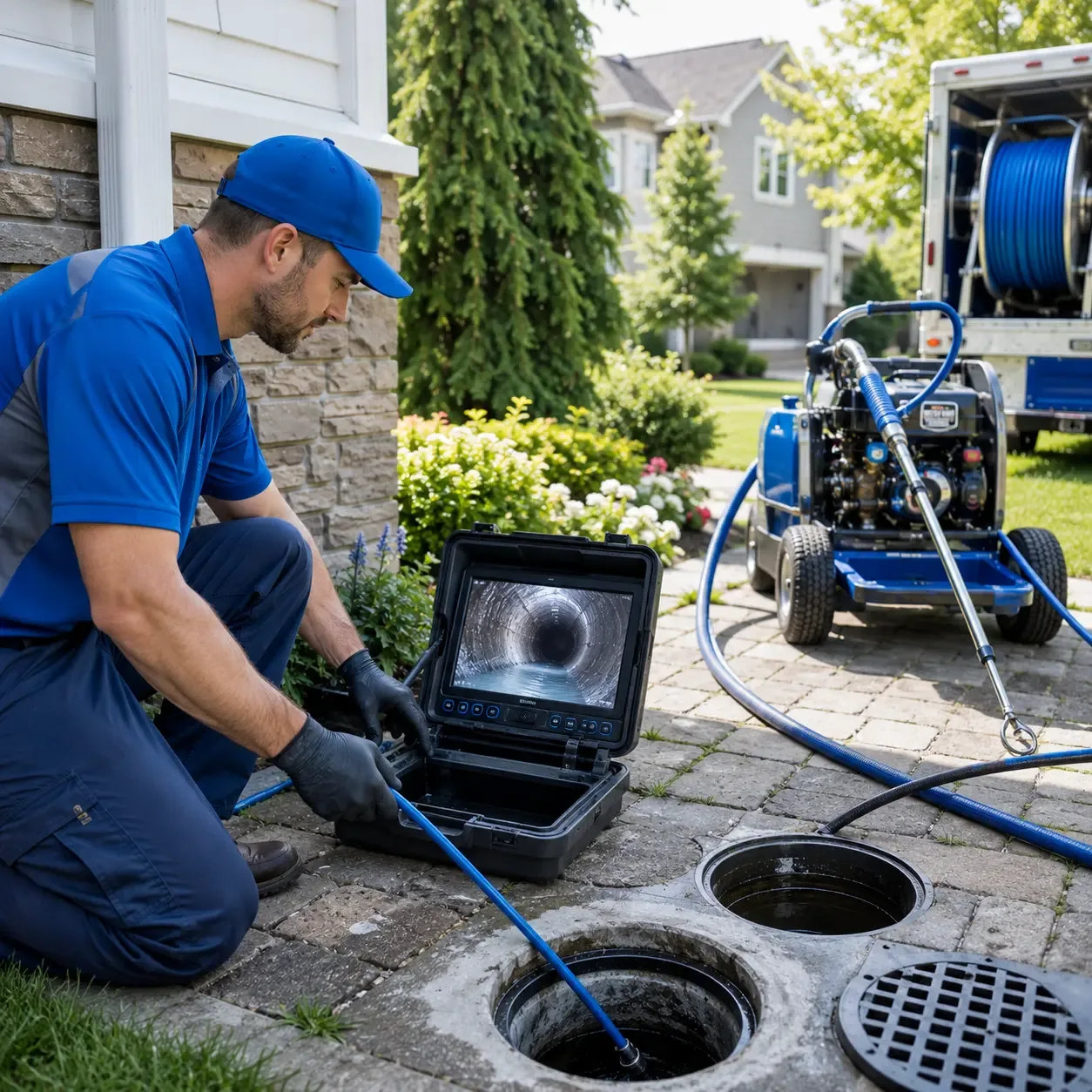 Outdoor drain cleaning professionals serving Roe, AR