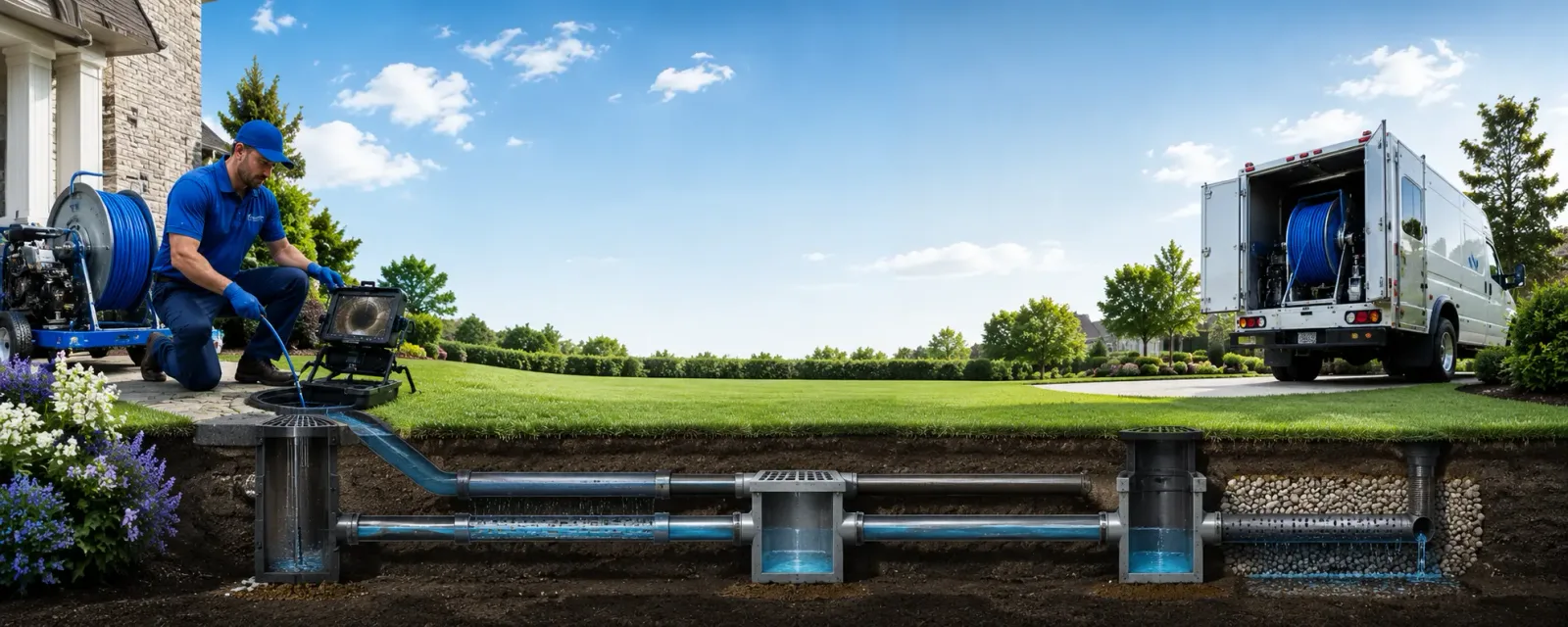 Outdoor drain cleaning information for Roe, AR